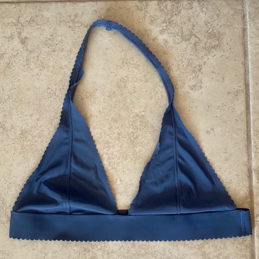 UO scalloped halter bralette